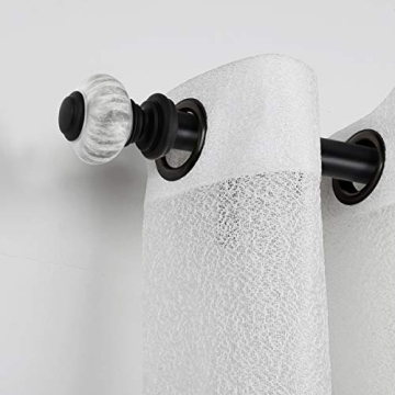 Knobelite Decorative Curtain Rod - Adjustable 22-42 inches