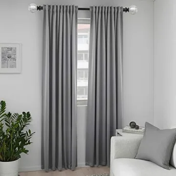 Knobelite Decorative Curtain Rod - Adjustable 22-42 inches