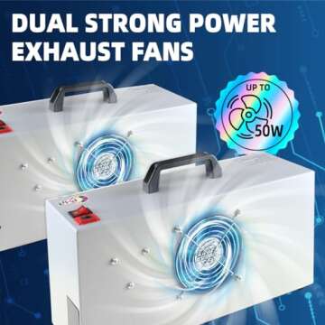 OPHIR Portable Spray Booth Kit with LED Lights and Hoses