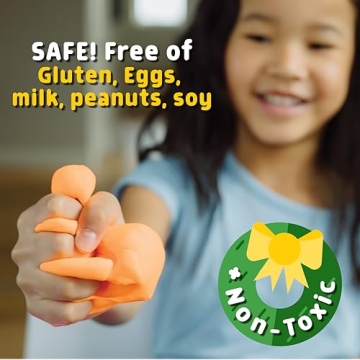 Chuckle & Roar - Whoa Dough Holiday Gingerbread - Arts and Crafts - Fun for Toddlers - Safe and allergen Free - Stocking Stuffer Gift