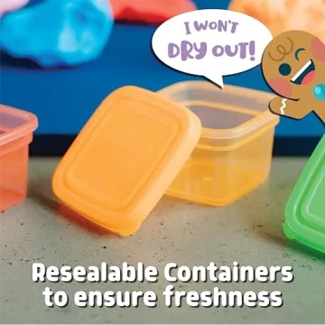 Chuckle & Roar - Whoa Dough Holiday Gingerbread - Arts and Crafts - Fun for Toddlers - Safe and allergen Free - Stocking Stuffer Gift