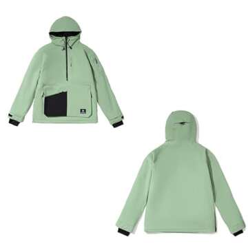 SNOWVERB Womens Mens Insulated Waterproof Snowboarding Mountain Jackets with Hood Skiing Coat Snowboard Winter Ski Jacket