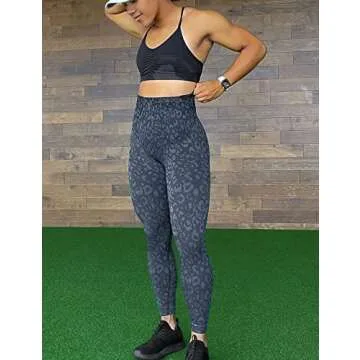YEOREO Women's Seamless Camo Leggings for Gym & Yoga