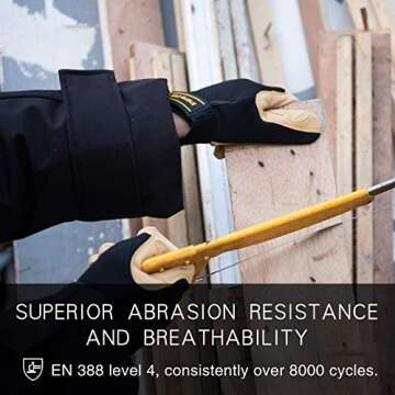 Intra-FIT Light Work Gloves with High-Abrasion Resistance