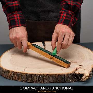 BeaverCraft Leather Strop for Effortless Knife Sharpening