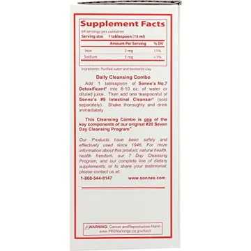 Sonnes Detoxificant #7 Natural Detox Solution