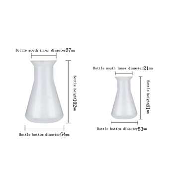 Plastic Erlenmeyer Flask 50ml 100ml Laboratory Chemical Erlenmey Students Kids Education Learning Tool