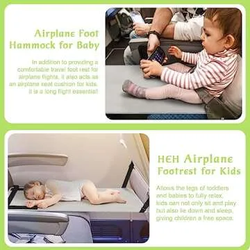 HEH Kids Airplane Footrest for Traveling Comfort