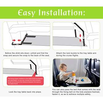 HEH Kids Airplane Footrest for Traveling Comfort