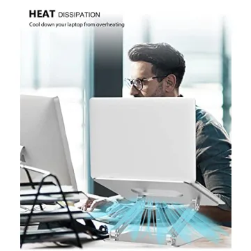 BoYata Adjustable Laptop Stand with Heat-Vent 17 Inch