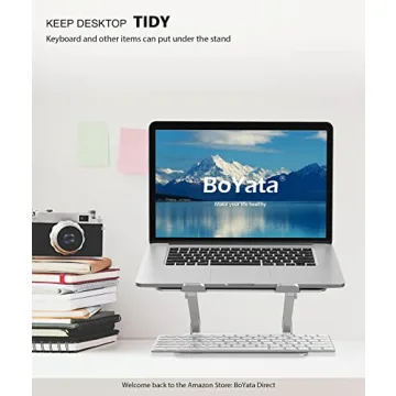 BoYata Adjustable Laptop Stand with Heat-Vent 17 Inch