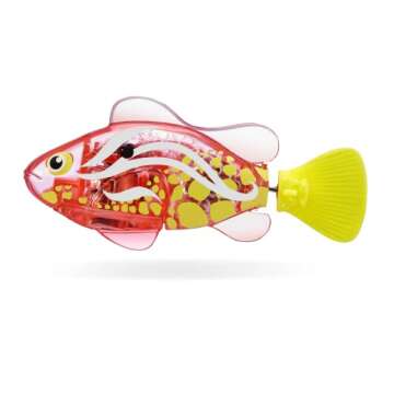 Robo Alive Robo Fish Series 2 (Hot Pink + Pink 2 Pack) by ZURU Robotic Swimming Fish Water Activated, Changes Color, Comes with Batteries, Amazon Exclusive,Multi,7165H