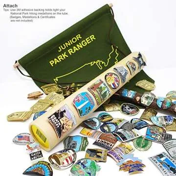 National Park Junior Ranger Badge Display Organizer for Kids