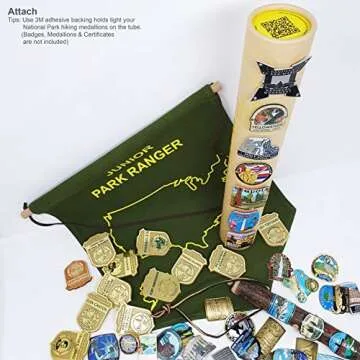National Park Junior Ranger Badge Display Organizer for Kids