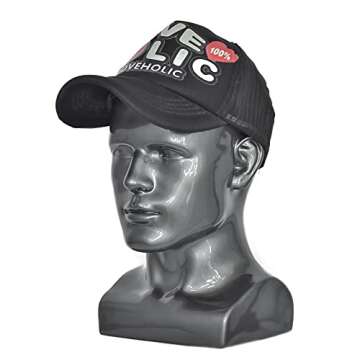 FanLin Male Mannequin Head Professional Manikin Head for Display Wigs Hats Headphone Mask Sunglasses Jewelry and Scravat Display Stand (Light grey)