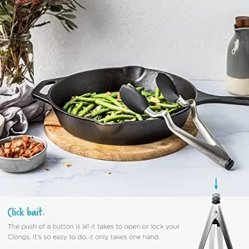 Dreamfarm Clongs Silicone Tongs for Easy Cooking and Serving