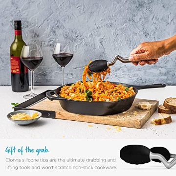 Dreamfarm Clongs Silicone Tongs for Easy Cooking and Serving