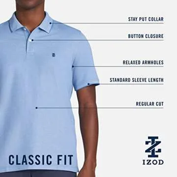 IZOD Men's Short-Sleeve Polo - Stylish & Comfortable Shirt