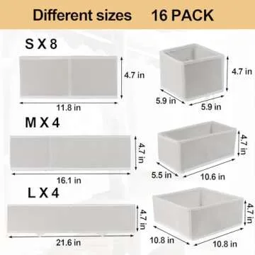 Fordonral 16 Pcs Drawer Organizer - Versatile Storage Solution
