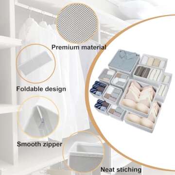 Fordonral 16 Pcs Drawer Organizer - Versatile Storage Solution