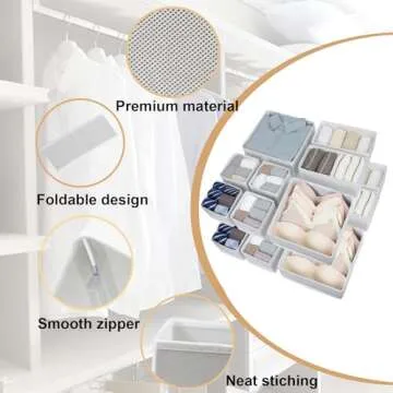 Fordonral 16 Pcs Drawer Organizer - Versatile Storage Solution