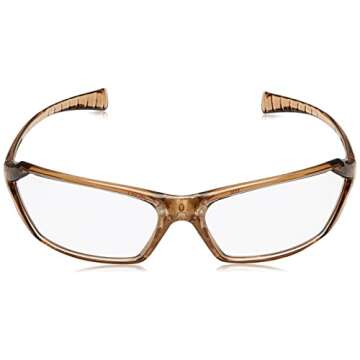 Gateway Safety 23CL80 Metro Ultra-Stylish Eye Safety Glasses, Clear Lens, Caramel Frame