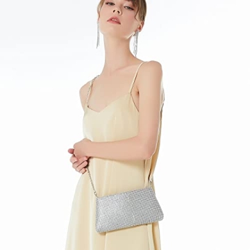 Elegant Rhinestone Evening Clutch Purse for Women