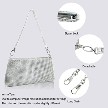 Elegant Rhinestone Evening Clutch Purse for Women