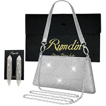Elegant Rhinestone Evening Clutch Purse for Women