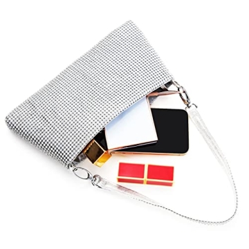 Elegant Rhinestone Evening Clutch Purse for Women