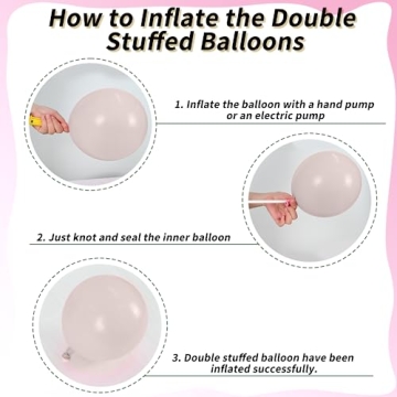 Dusty Pink Gold Balloon Garland for Celebrations