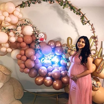 Dusty Pink Gold Balloon Garland for Celebrations