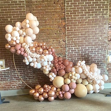 Dusty Pink Gold Balloon Garland for Celebrations