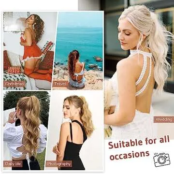 FLUFYMOOZ Premium 18 Inch Claw Clip Ponytail Extension