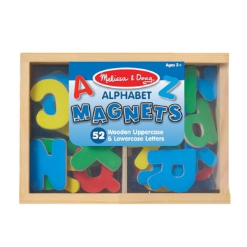 Educational Melissa & Doug Wooden Alphabet Magnets for Kids
