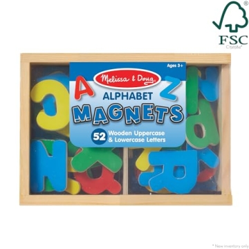 Educational Melissa & Doug Wooden Alphabet Magnets for Kids