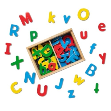 Educational Melissa & Doug Wooden Alphabet Magnets for Kids