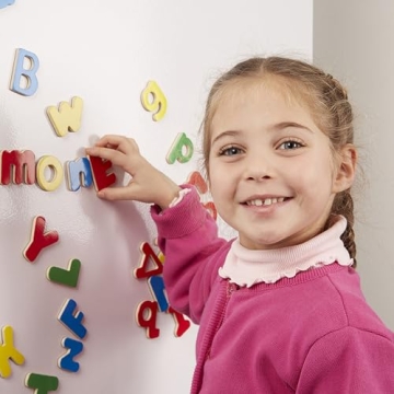 Educational Melissa & Doug Wooden Alphabet Magnets for Kids