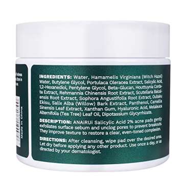 ANAI RUI Salicylic Acid Face Pads for Clear Skin