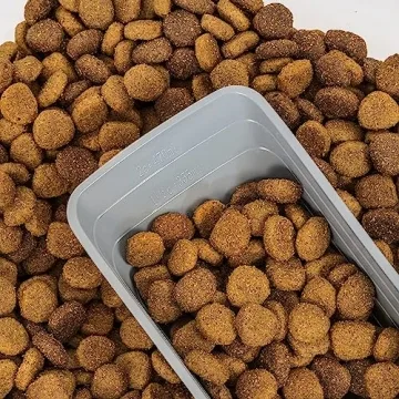 Amazon Basics 3-Piece Airtight Dog Food Storage Container Combo with Scoop, 33 QT + 12 QT