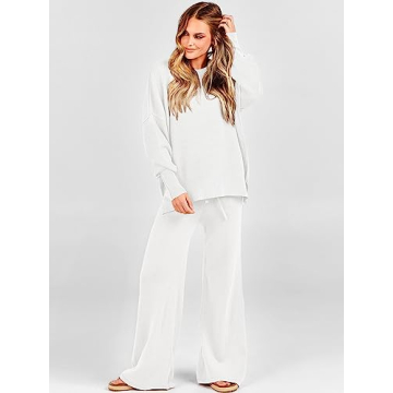 Trendy ANRABESS Women Oversized Sweater & Pants Set