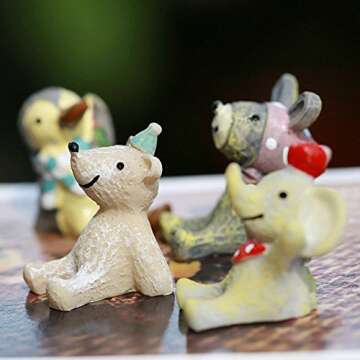 20 Pcs Animals Fairy Garden Kits for Festive Fun