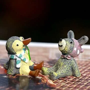 20 Pcs Animals Fairy Garden Kits for Festive Fun