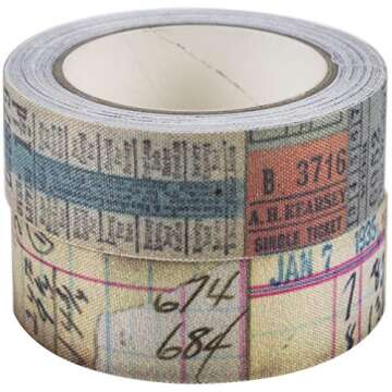Tim Holtz Idea-ology FABRIC TAPE IDEA-OLO 2/PKG