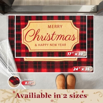 TYUU Christmas Door Mat - 17"x30" Outdoor Mat