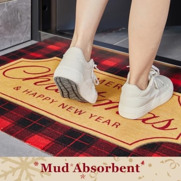 TYUU Christmas Door Mat - 17"x30" Outdoor Mat