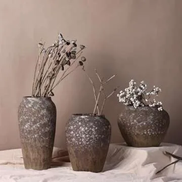 Rustic Vase for Home Decor - Handcrafted Ceramic Elegance