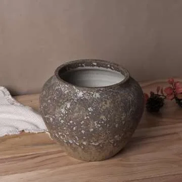 Rustic Vase for Home Decor - Handcrafted Ceramic Elegance