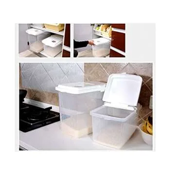 JapanBargain 1826, Japanese Large Rice Storage Container for Dry Food Pet Food Storage Container for Dry Dog Food Cat Food 22 lbs (1, 22 lbs)