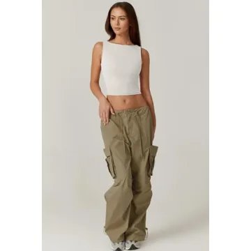 Stylish QINSEN Open Back Cropped Tank for Every Occasion